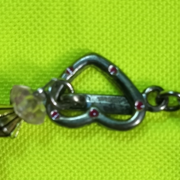 Pink breast cancer toggle beaded bracelet faux pearl goldtone silvertone - Picture 5 of 5